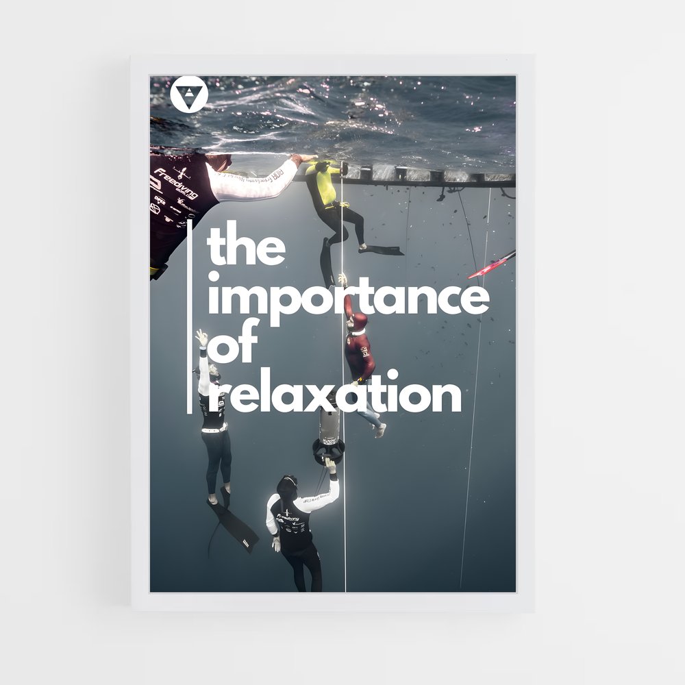 Poster Freediving meditation – affiche Plongée en apnée (vue 3)